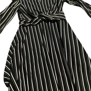 As U Wish size small Black and White Striped Dress like new